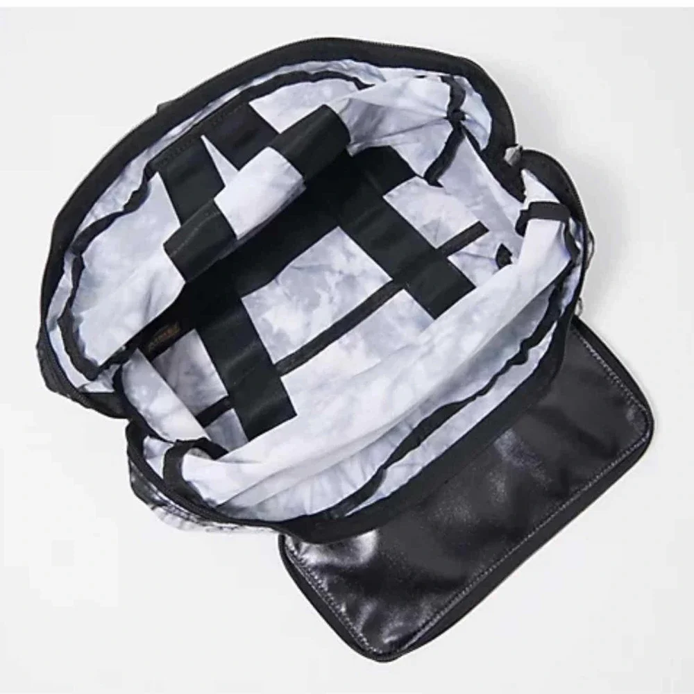 Aimee Kestenberg Nylon Packable Backpack  Leather Trim Tie Dye